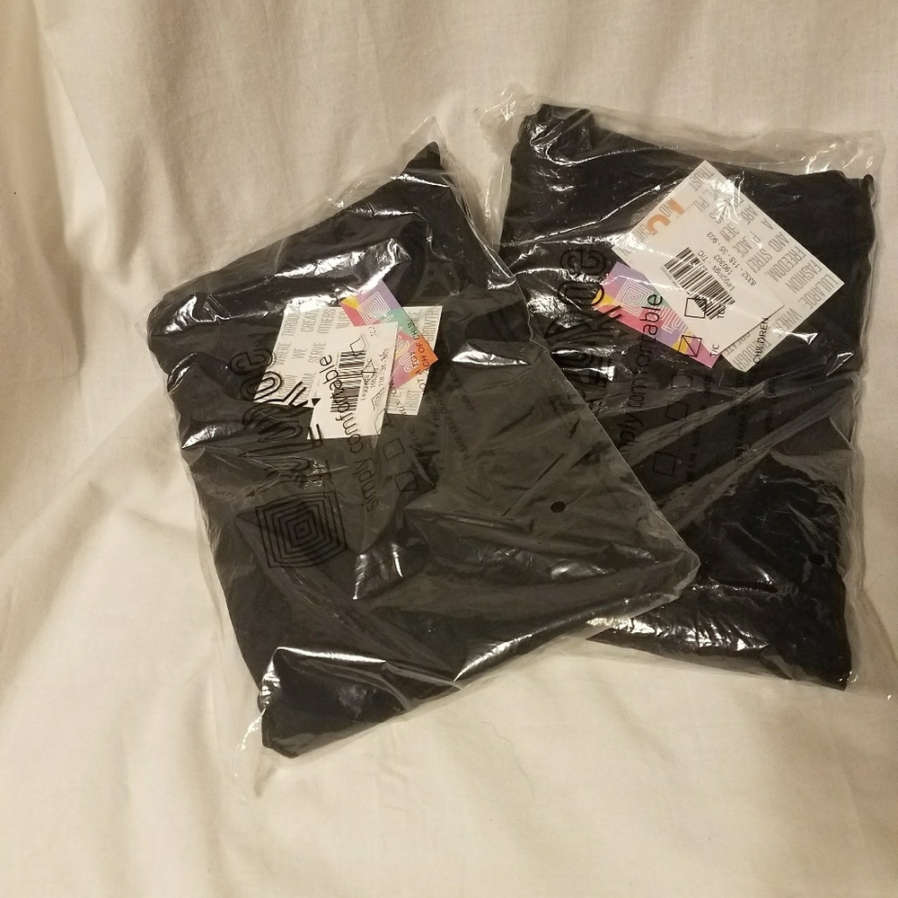 Lularoe BLACK Leggings TC NWT